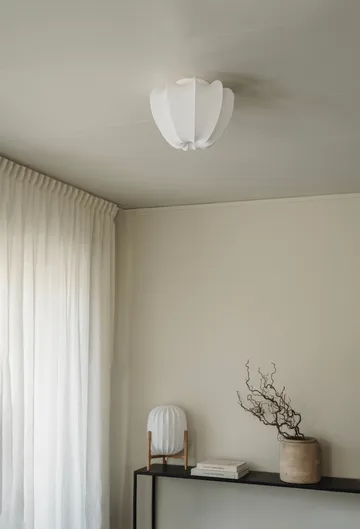 Anna ceiling light mini Ø30 cm - White cotton - Watt & Veke