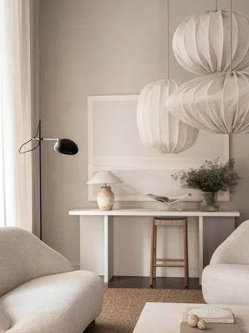 Boll 65 linen lampshade - Natural - Watt & Veke
