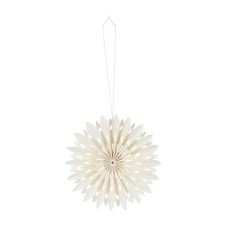 Flake Christmas decoration Ø10 cm - White - Watt & Veke
