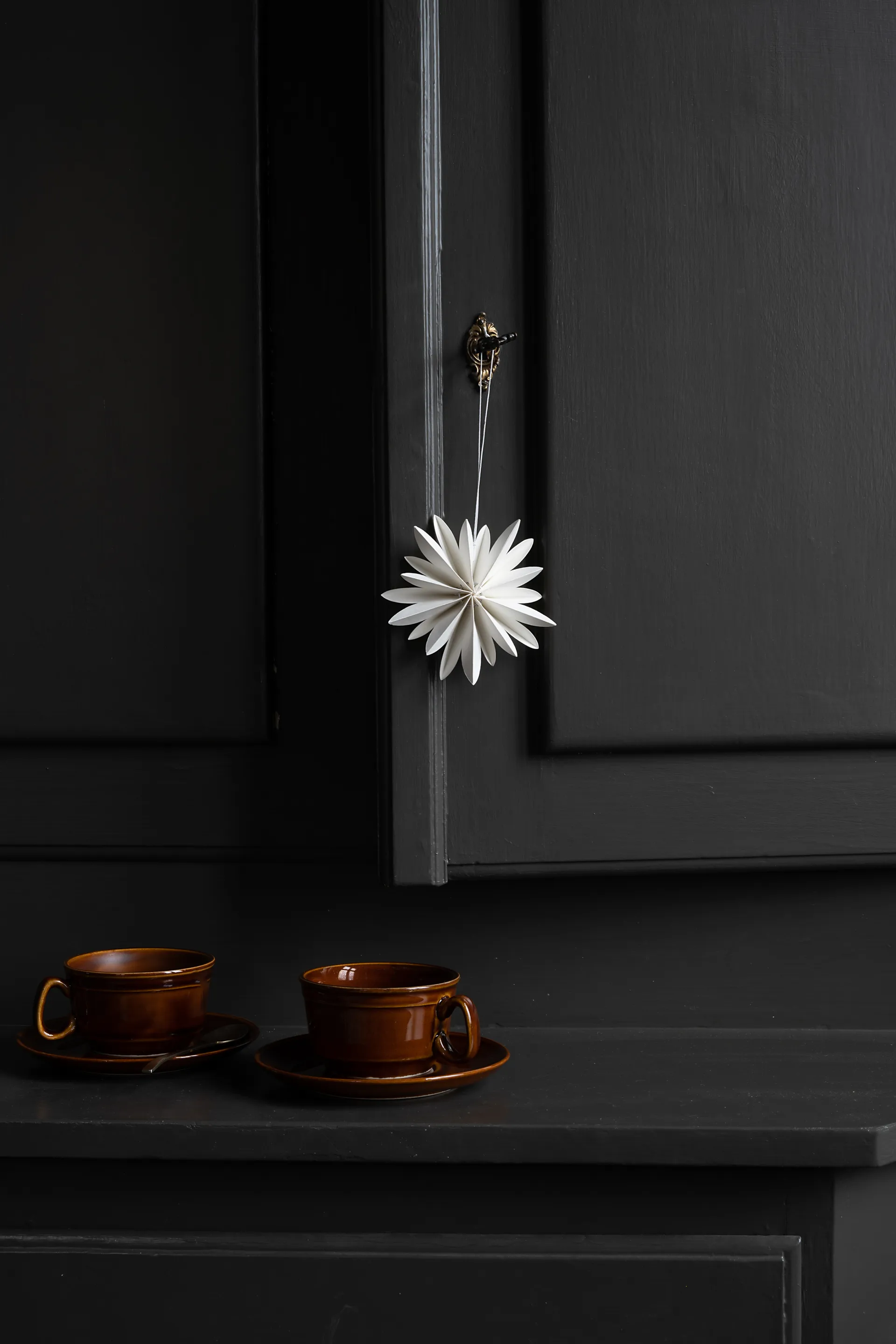 Flower Christmas decoration Ø10 cm, White Watt & Veke