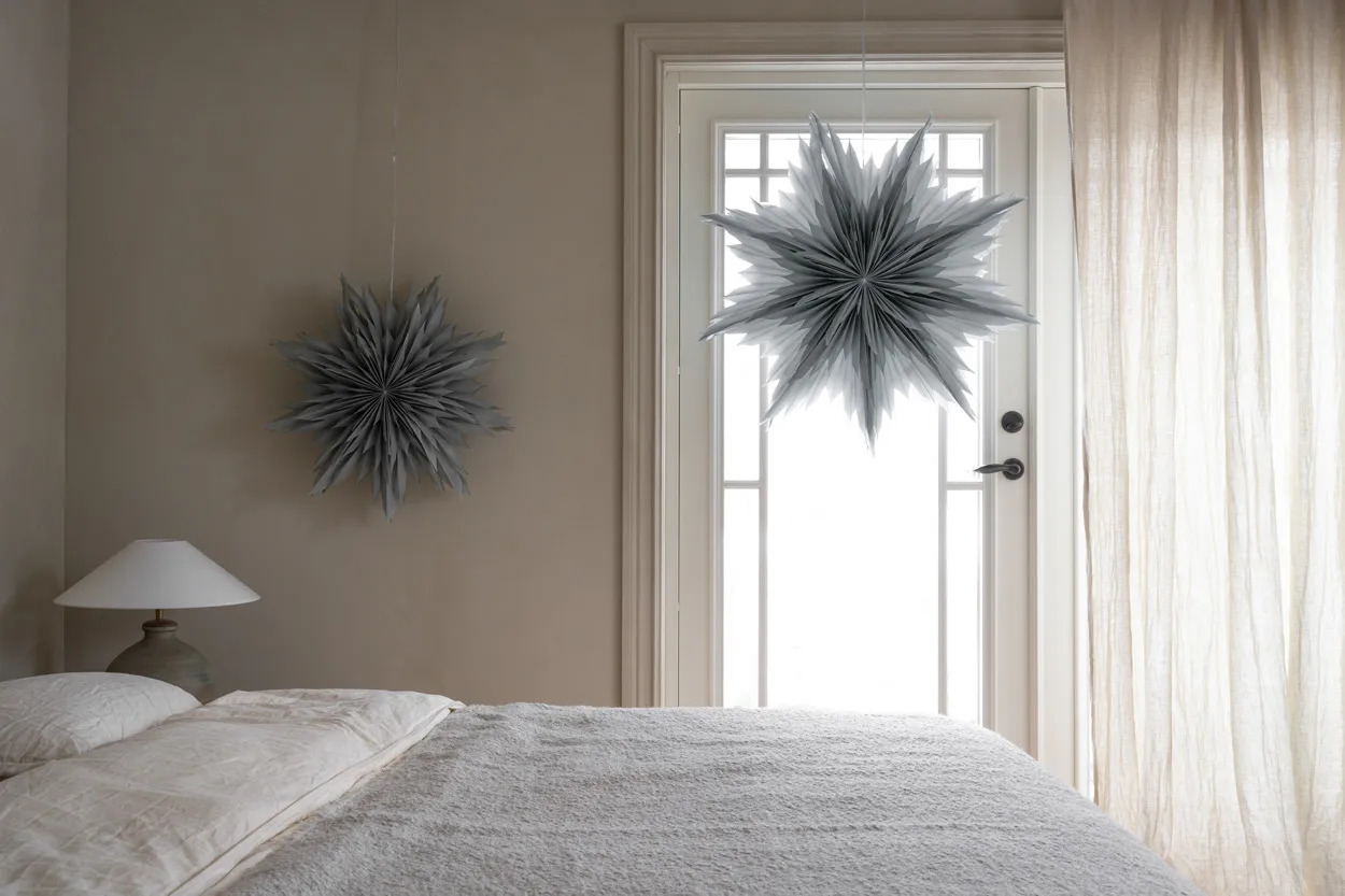 Oslo advent star Ø80 cm 2-pack - Grey,  Watt & Veke