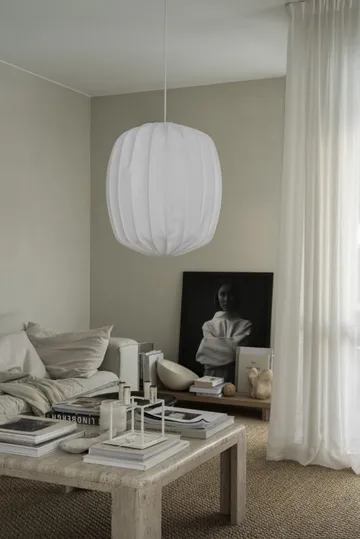 Prisma lamp shade Ø45 cm linen - White - Watt & Veke