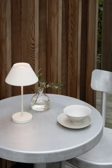 Teya portable table lamp - Off-white, Ø15×26 cm - Watt & Veke