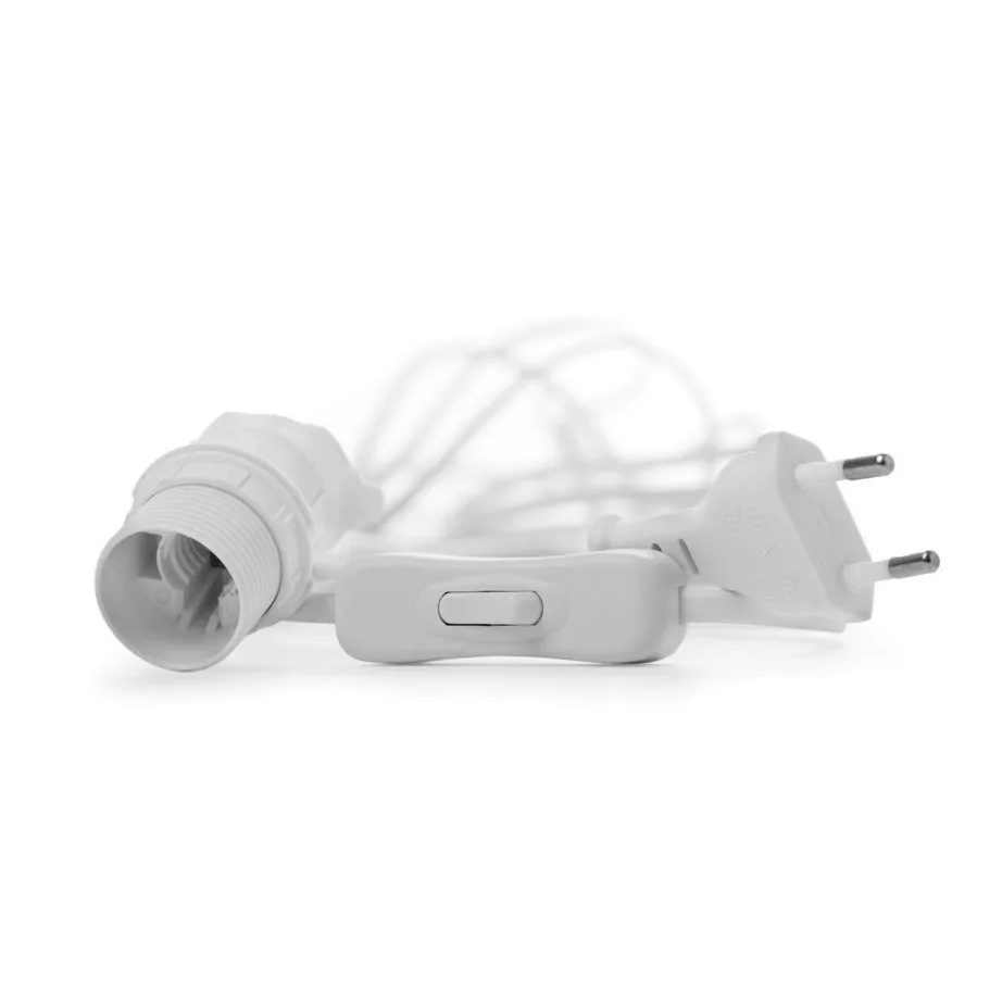 Watt & Veke cable with switch, white 5 m Watt & Veke