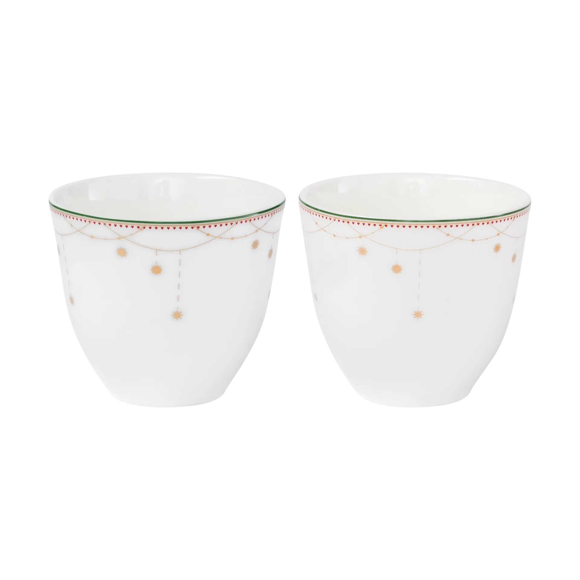 Christmas morning Garland cup 2-pack 20 cl, White Wik & Walsøe