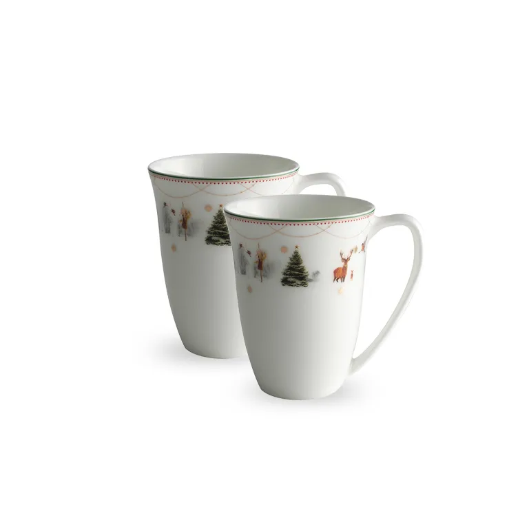 Julemorgen cup 30 cl 2-pack, white Wik & Walsøe