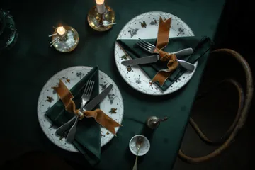 Julemorgen tablecloth - Green, 140x240 cm - Wik & Walsøe