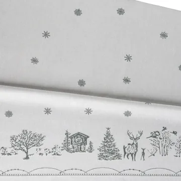 Julemorgen tablecloth - White-green, 140x240 cm - Wik & Walsøe