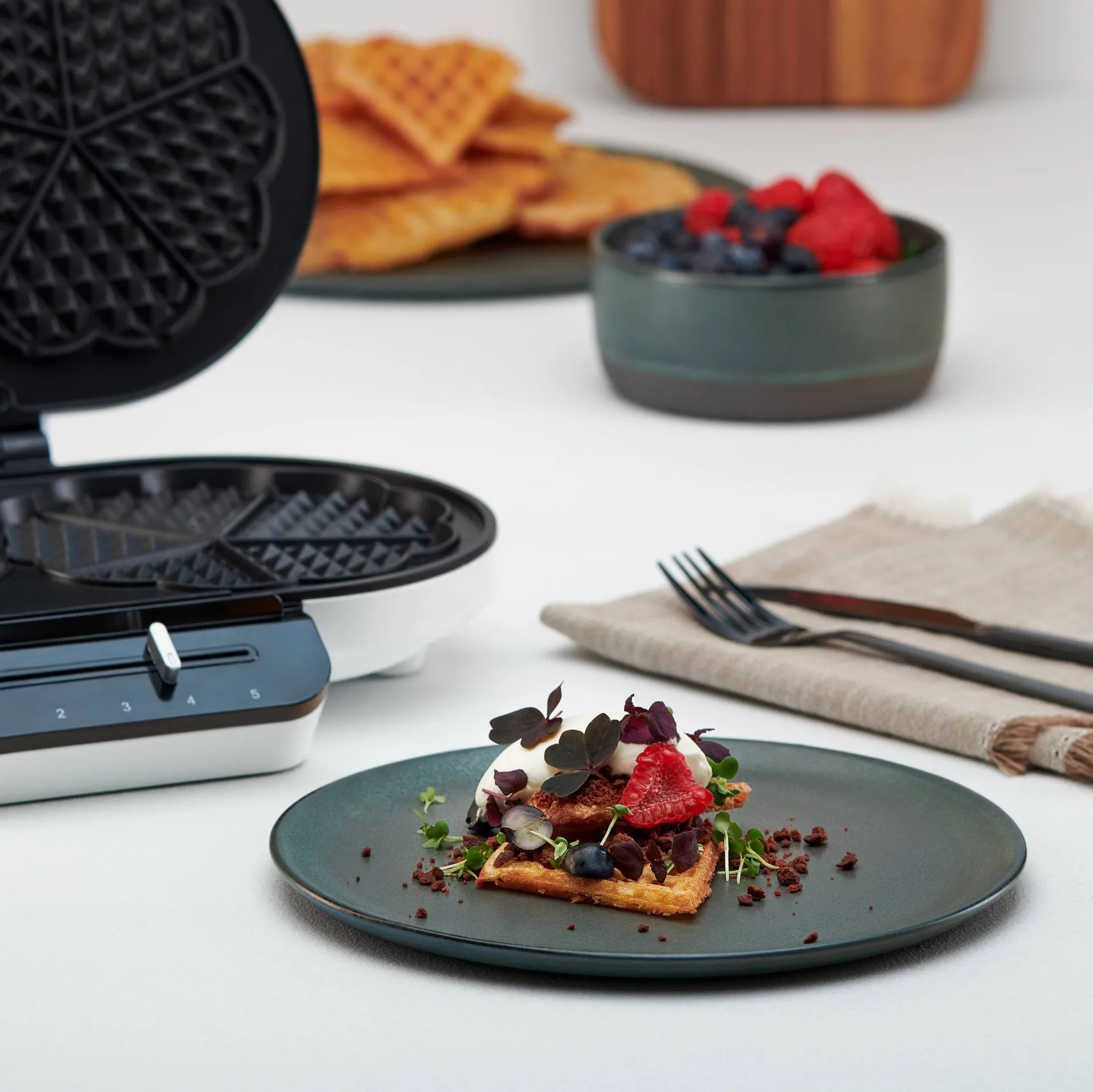 Wilfa WDWA-516WP Tradition Double waffle iron, White Wilfa