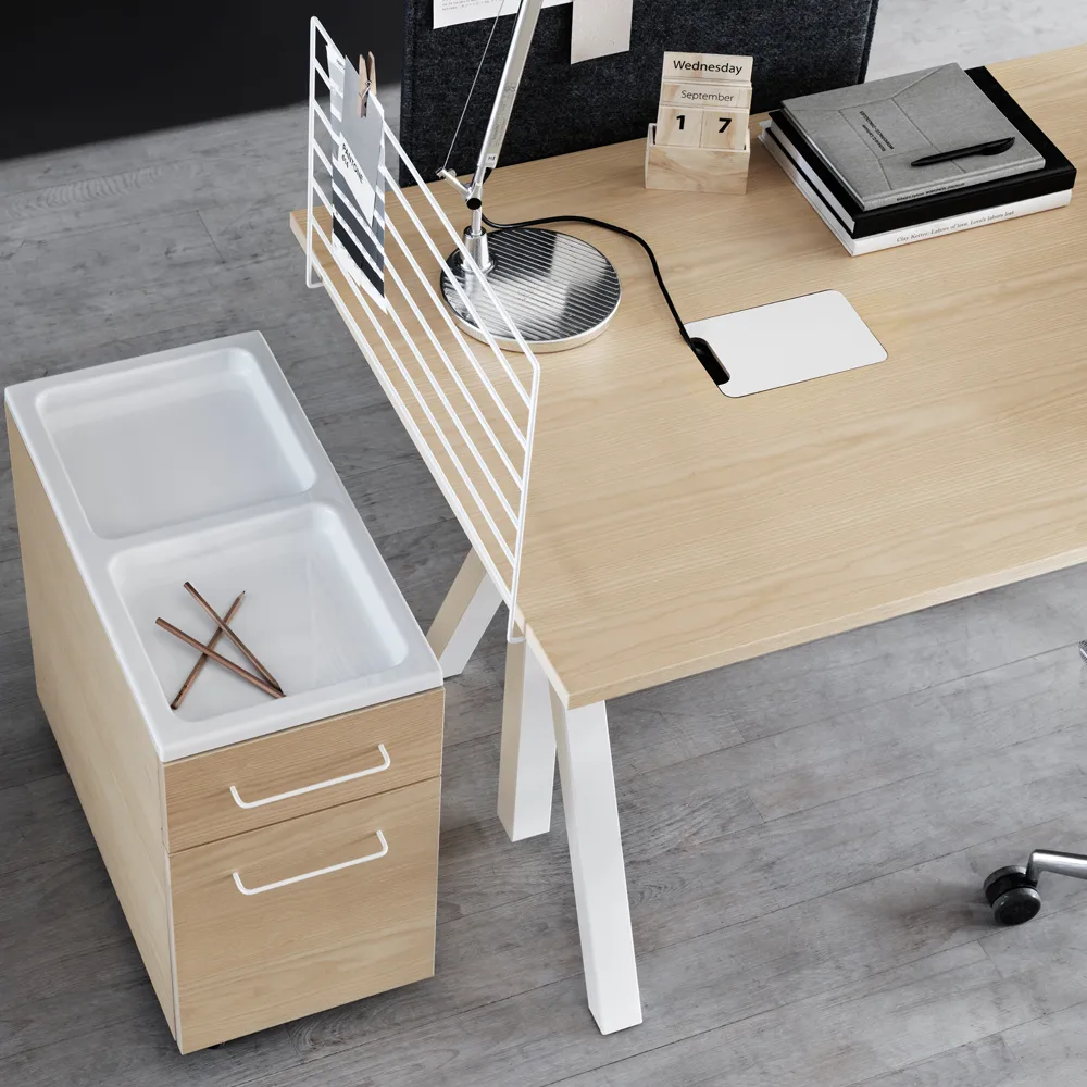 Works desk table top, Oak, 120 cm Works
