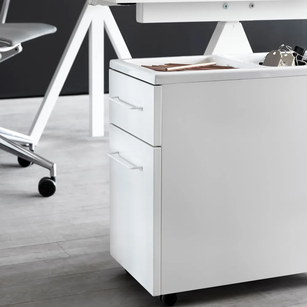Works drawers on wheels, Oak Works