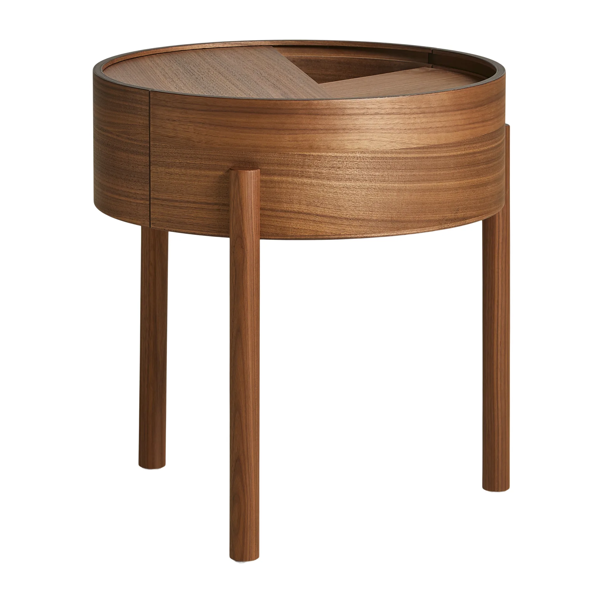 Arc side table, Walnut Woud