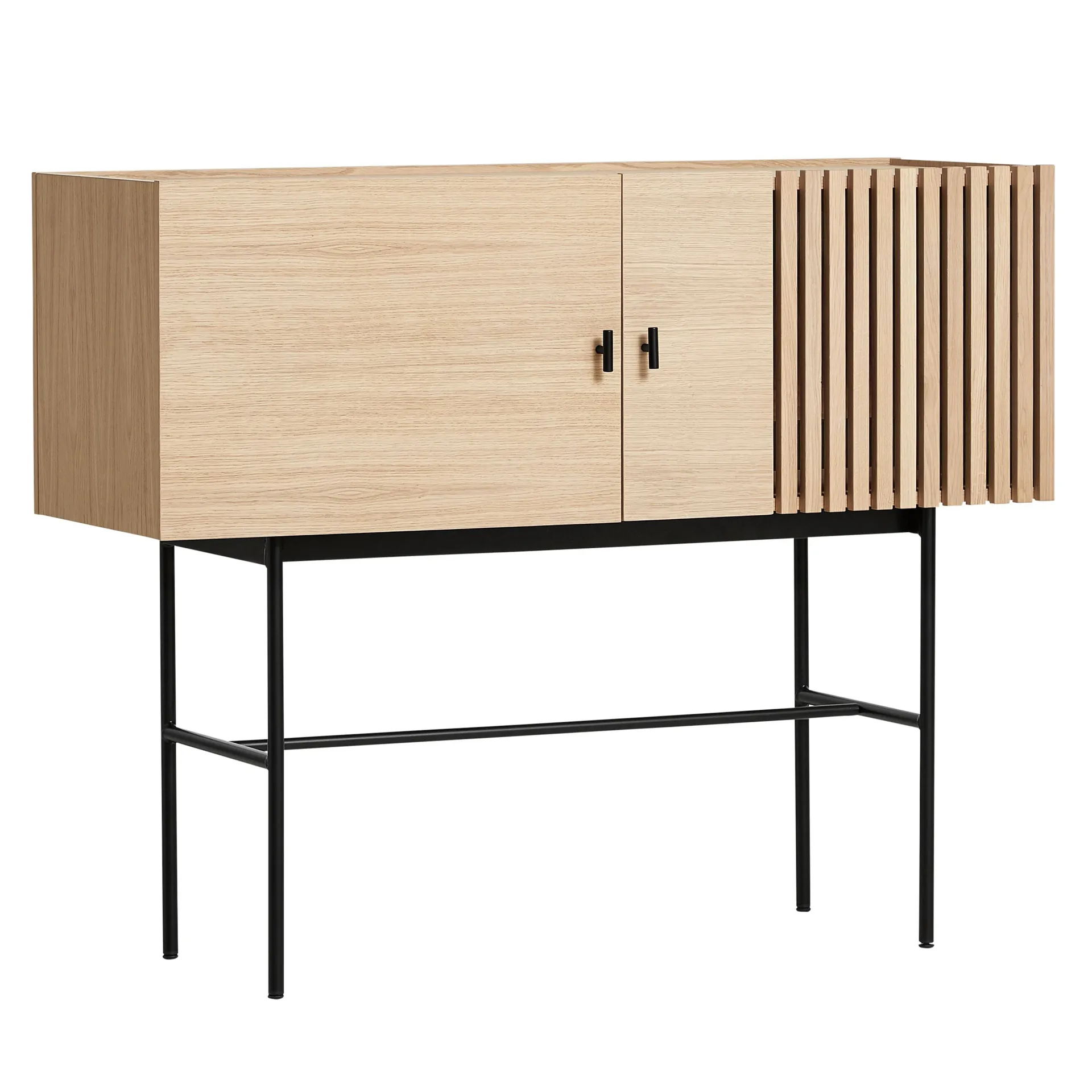 Array side table, 120 cm, White-pigmented oak Woud