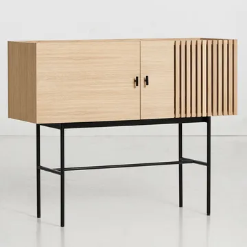 Array side table, 120 cm - White-pigmented oak - Woud
