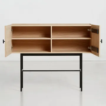 Array side table, 120 cm - White-pigmented oak - Woud