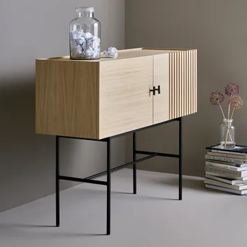 Array side table, 120 cm - White-pigmented oak - Woud