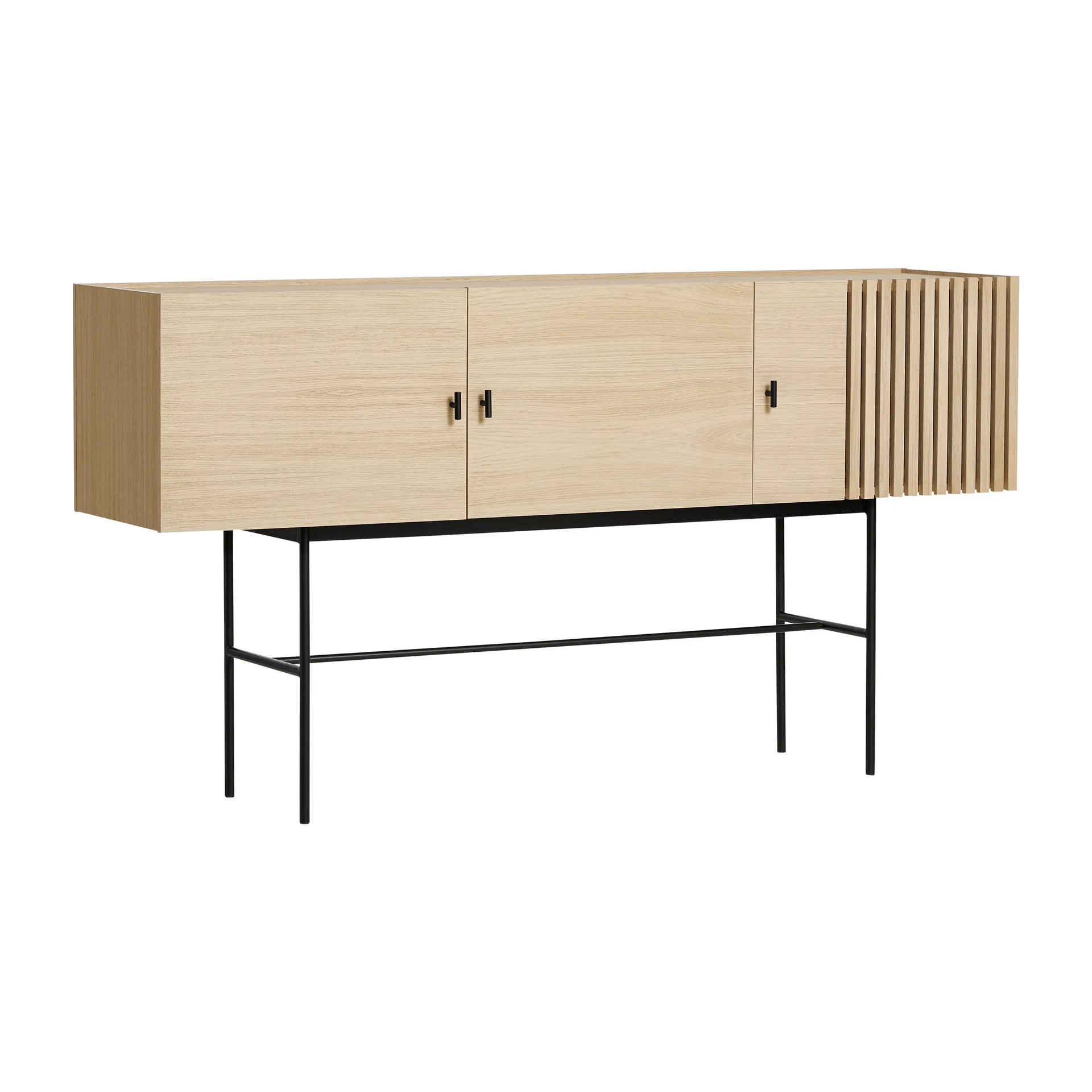 Array side table, 180 cm, White pigmented oak Woud