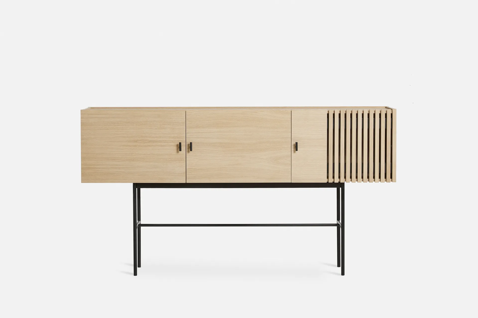 Array side table, 180 cm, White pigmented oak Woud