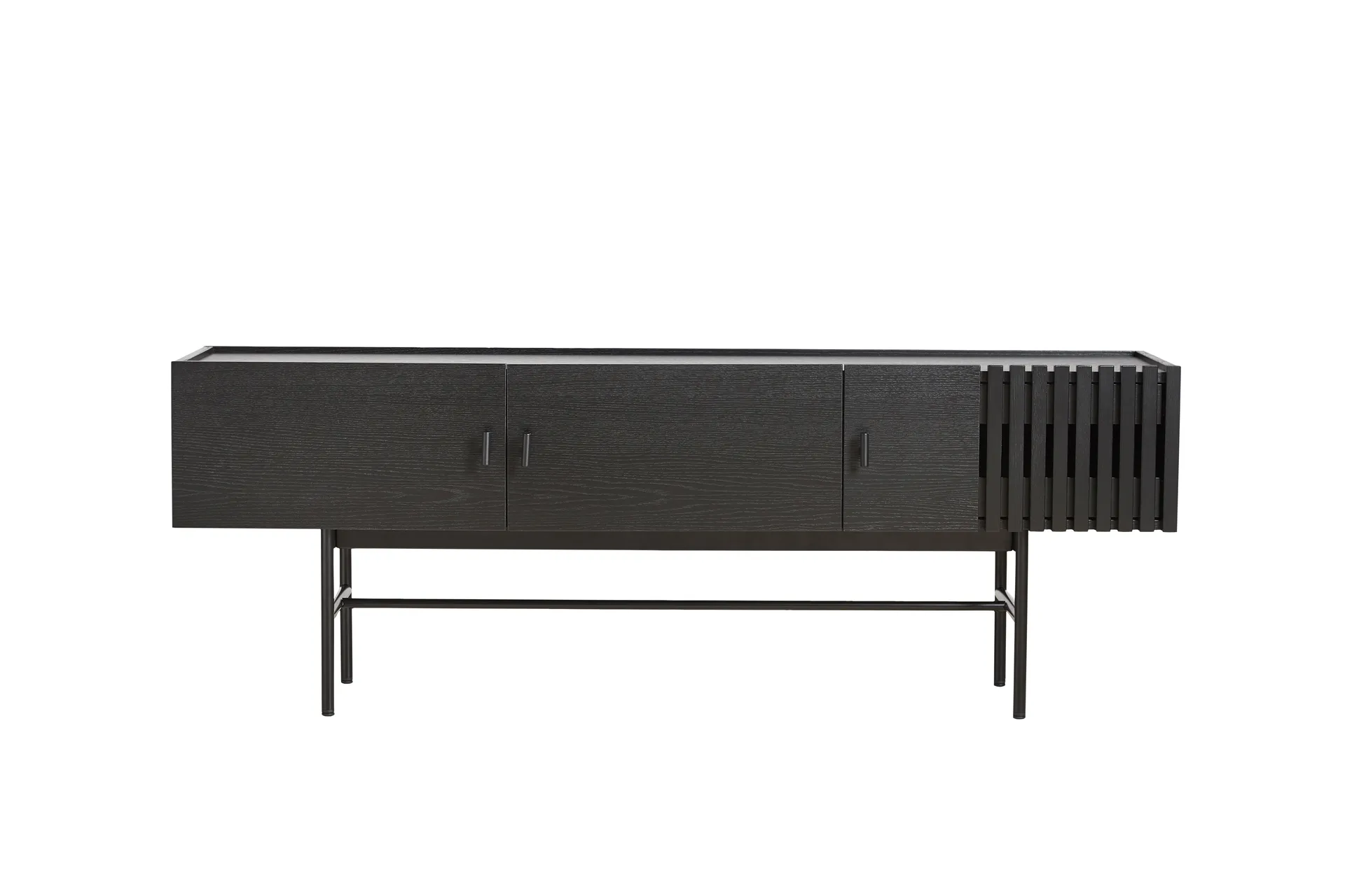 Array side table, low, 150 cm, Black oak Woud
