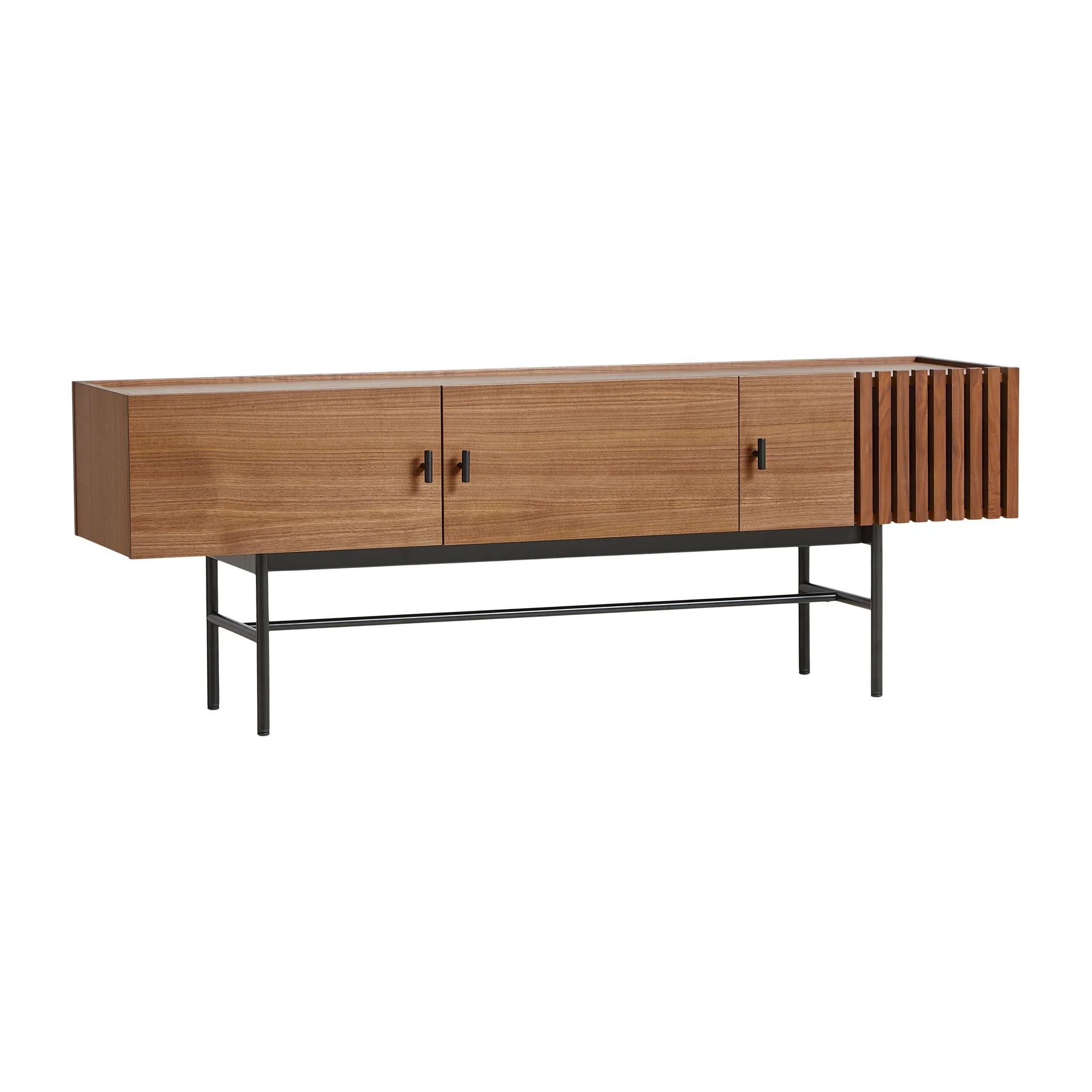 Array side table, low, 150 cm, Walnut Woud
