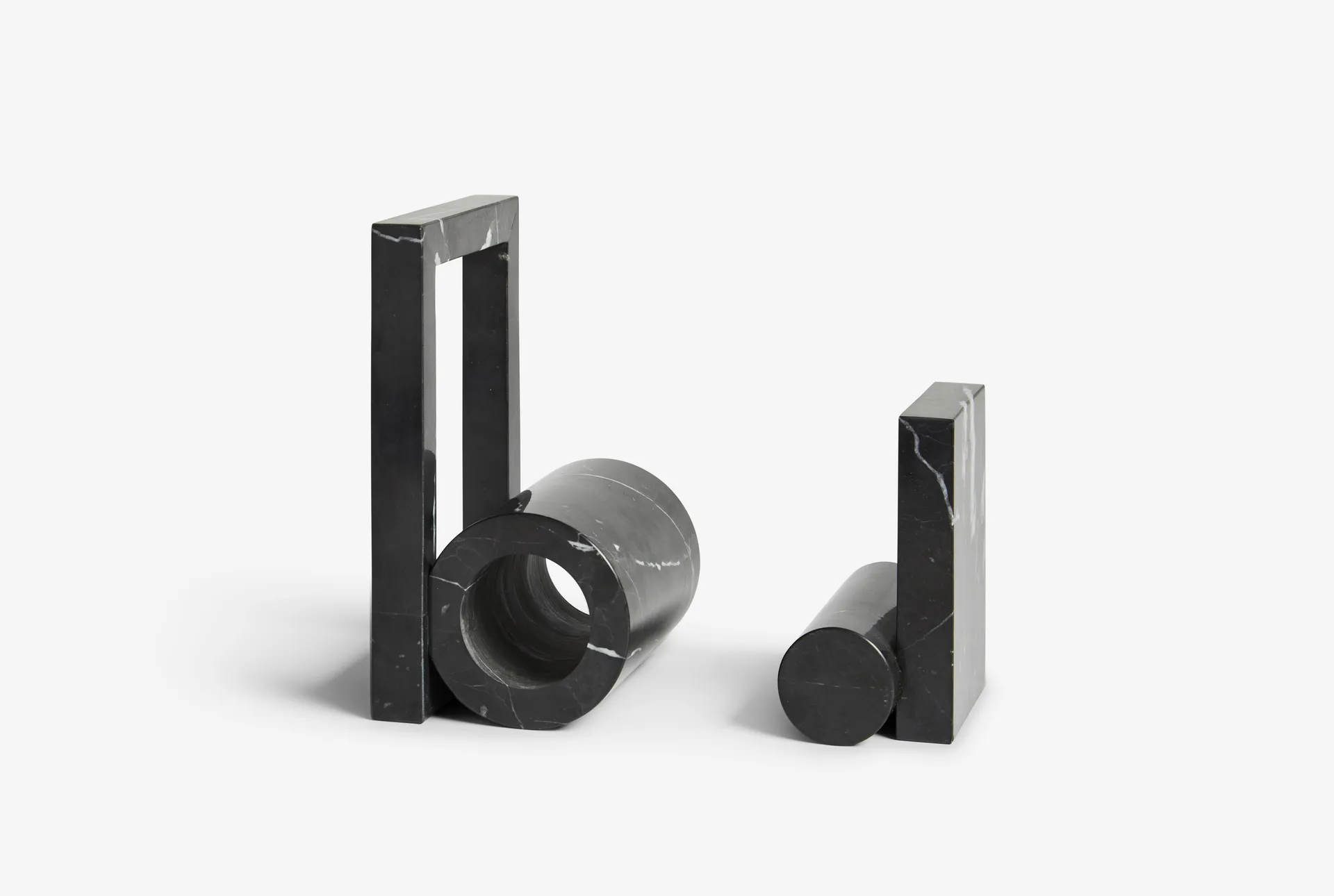 Booknd book support marble, Black Woud