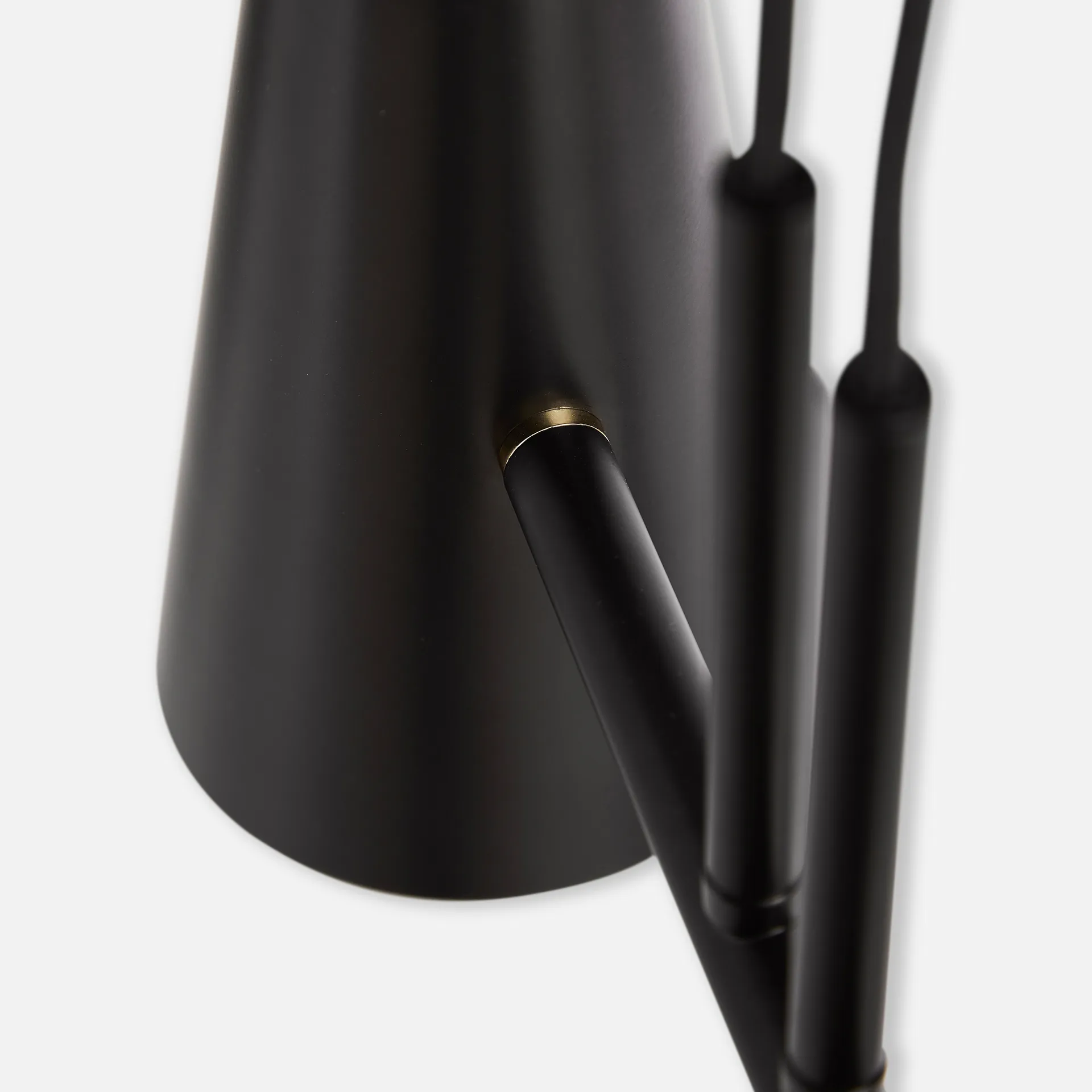 Cono pendant lamp 2 shades, Black Woud