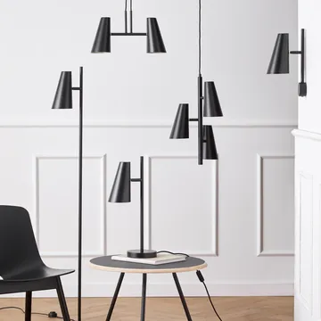 Cono pendant lamp 2 shades - Black - Woud