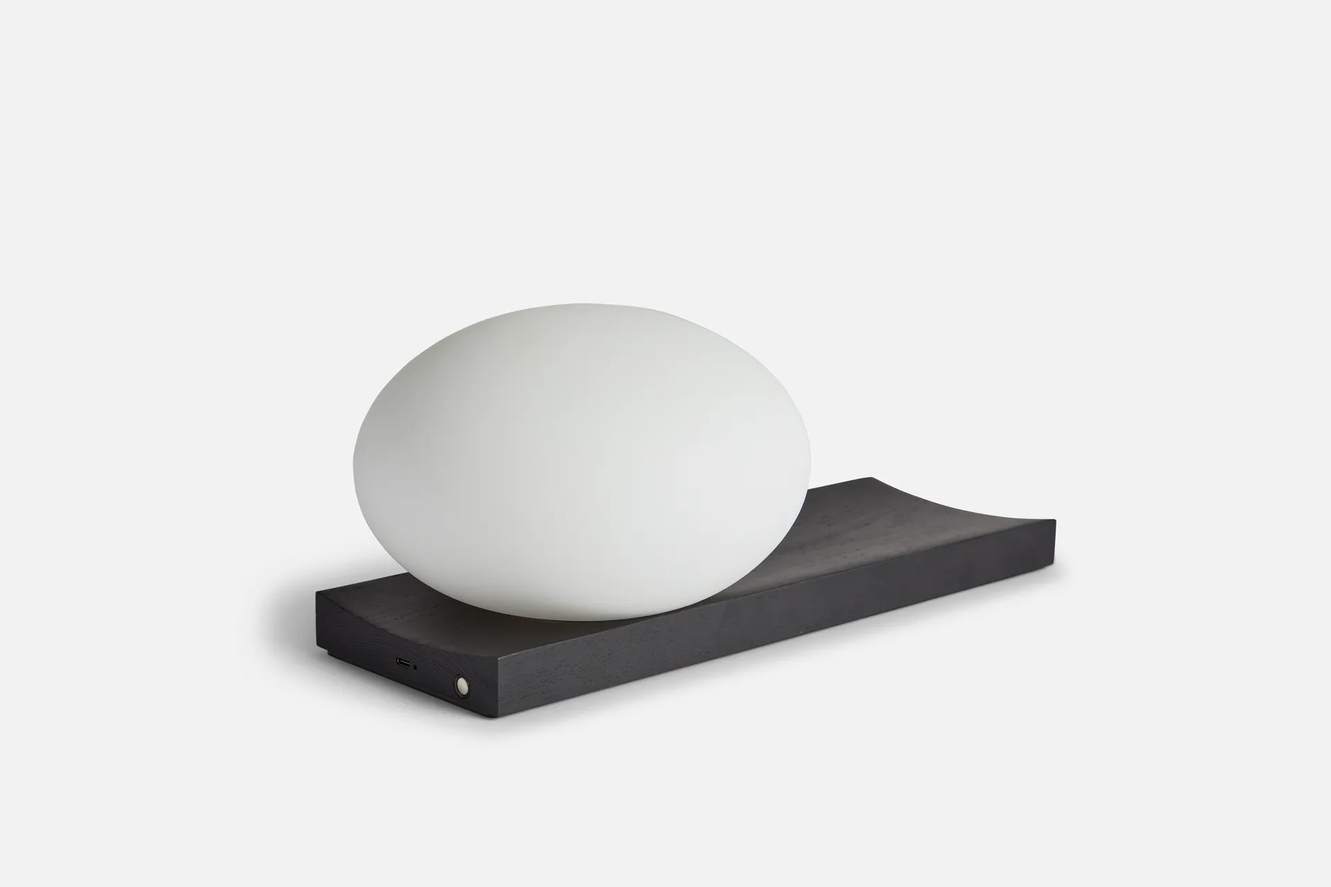 Dew table lamp/wall lamp, Black Woud