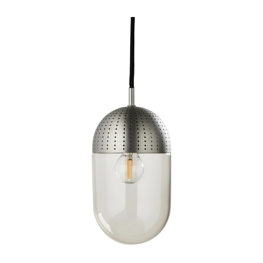Dot pendant large, Satin Woud