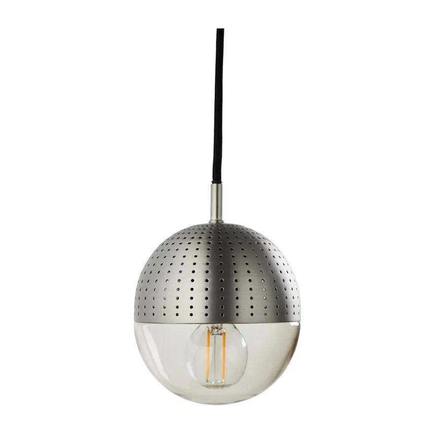 Dot pendant small, Satin Woud