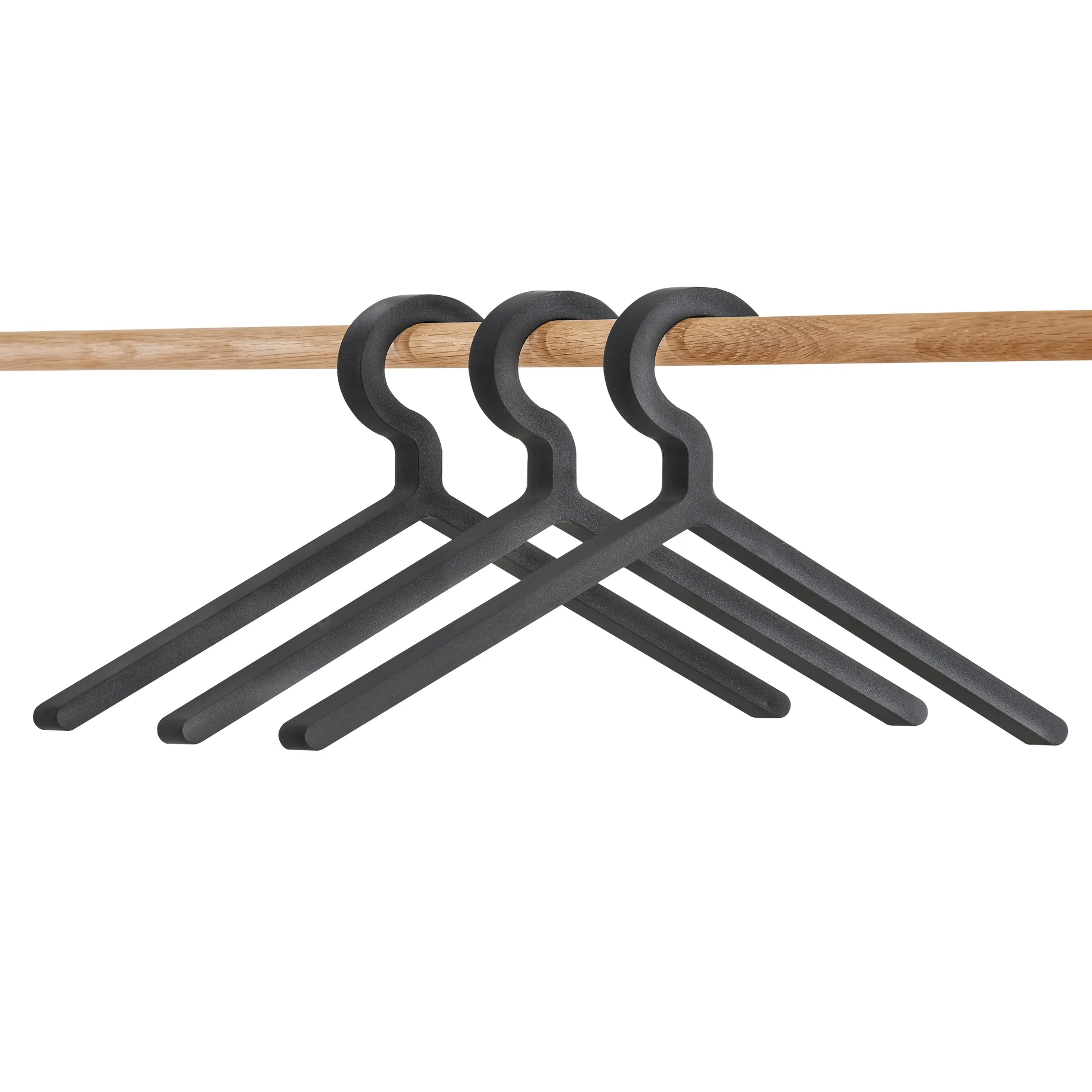 Illusion hanger, 3-pack, black Woud
