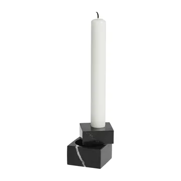 Jeu de dés 1 candle holder marble - Black - Woud