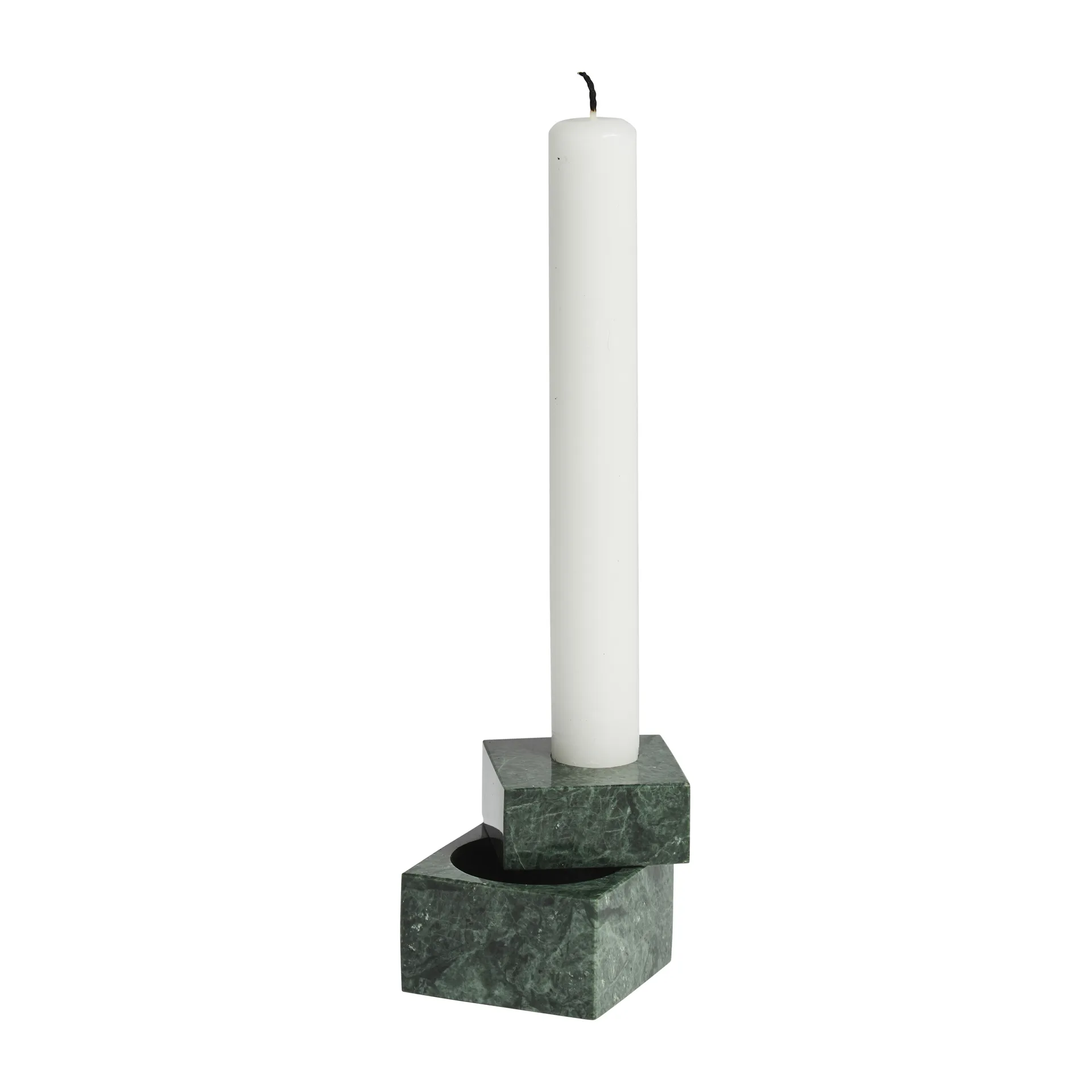Jeu de dés 1 candle holder marble, Green Woud