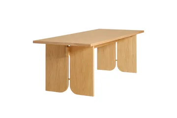 Kimono dining table 240x90 cm - White pigmented lacquered oak - Woud
