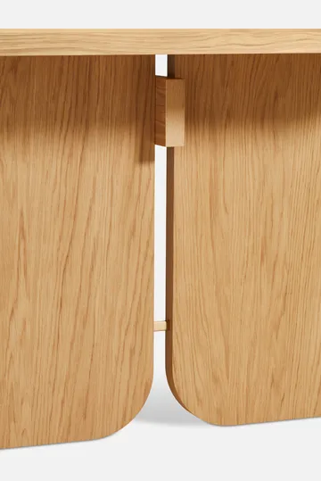 Kimono dining table 240x90 cm - White pigmented lacquered oak - Woud