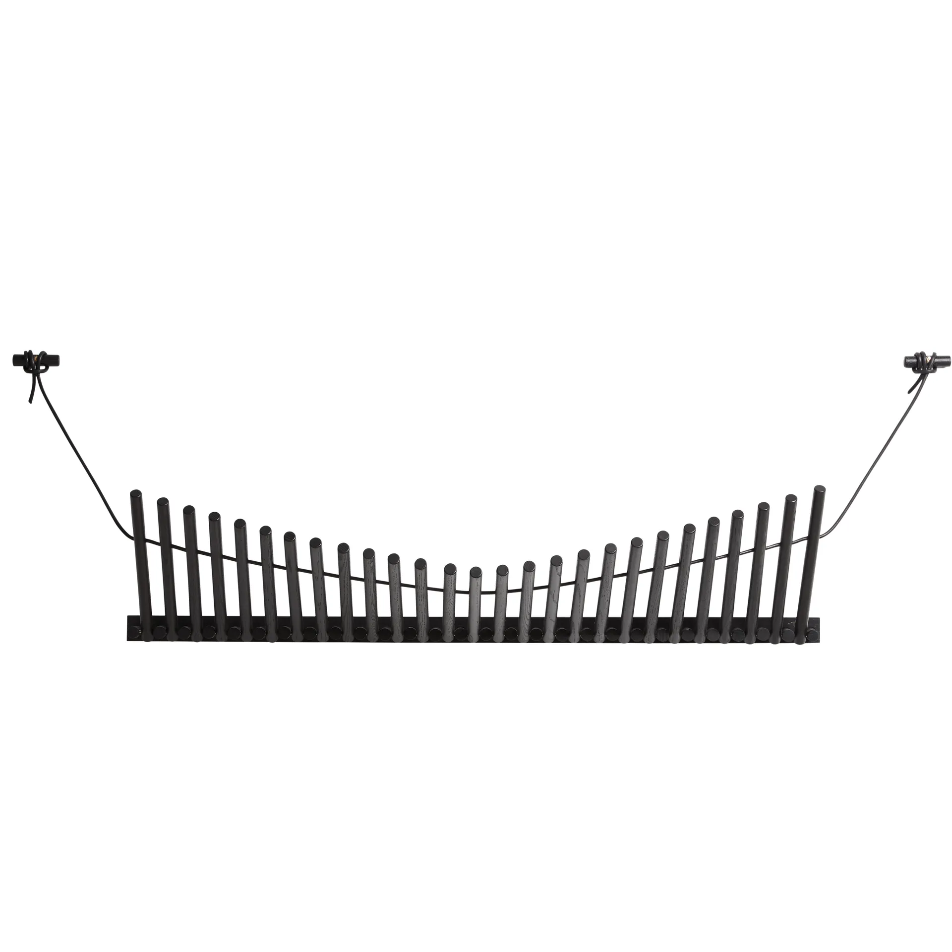 Knaegt hanger, painted black oak Woud