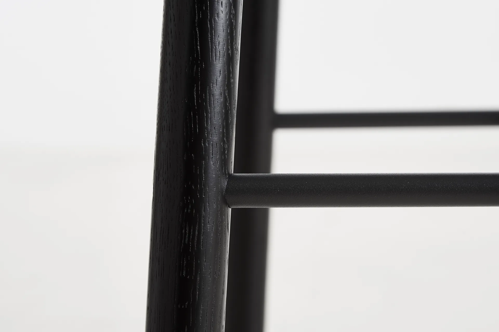 Mono barstool 65 cm, Black oak Woud