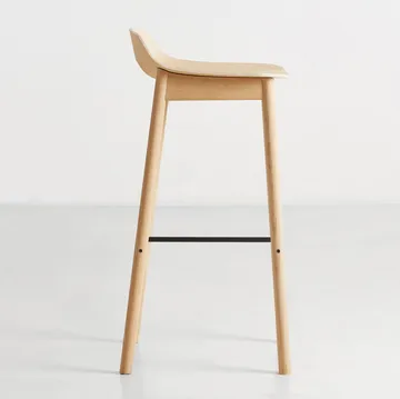 Mono barstool - White pigmented oak - Woud