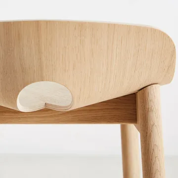 Mono barstool - White pigmented oak - Woud