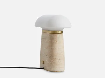 Nova table lamp - Ivory - Woud