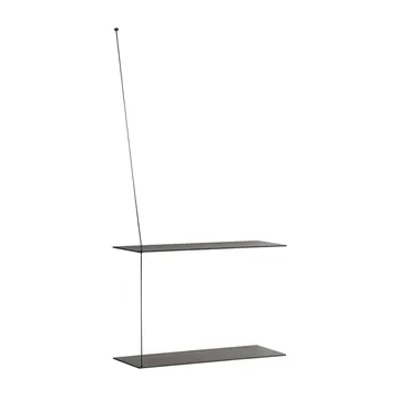 Stedge shelf 60 cm - Black ash - Woud