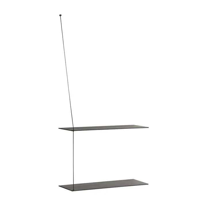 Stedge shelf 60 cm - Black ash - Woud