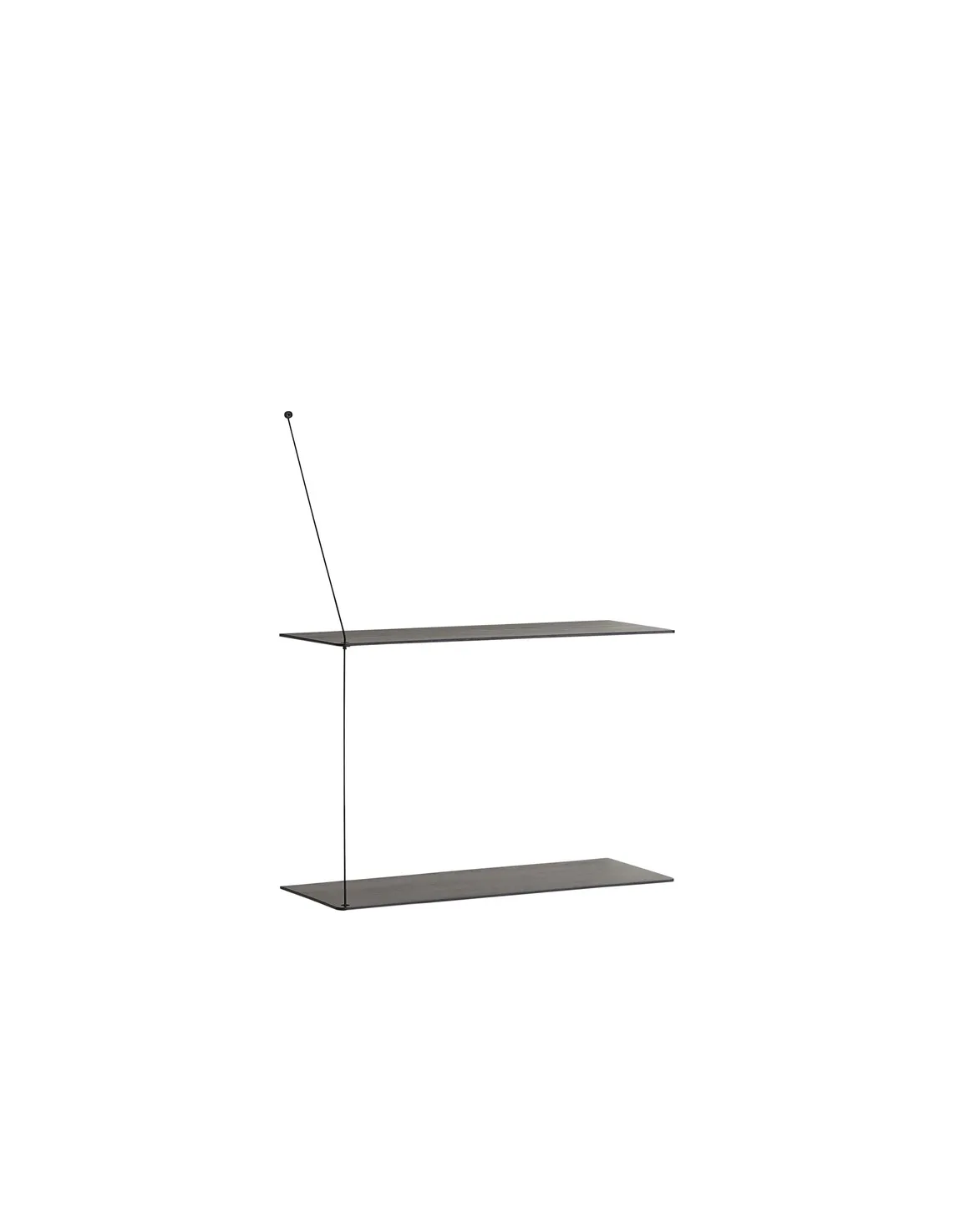 Stedge shelf 60 cm, Black ash Woud