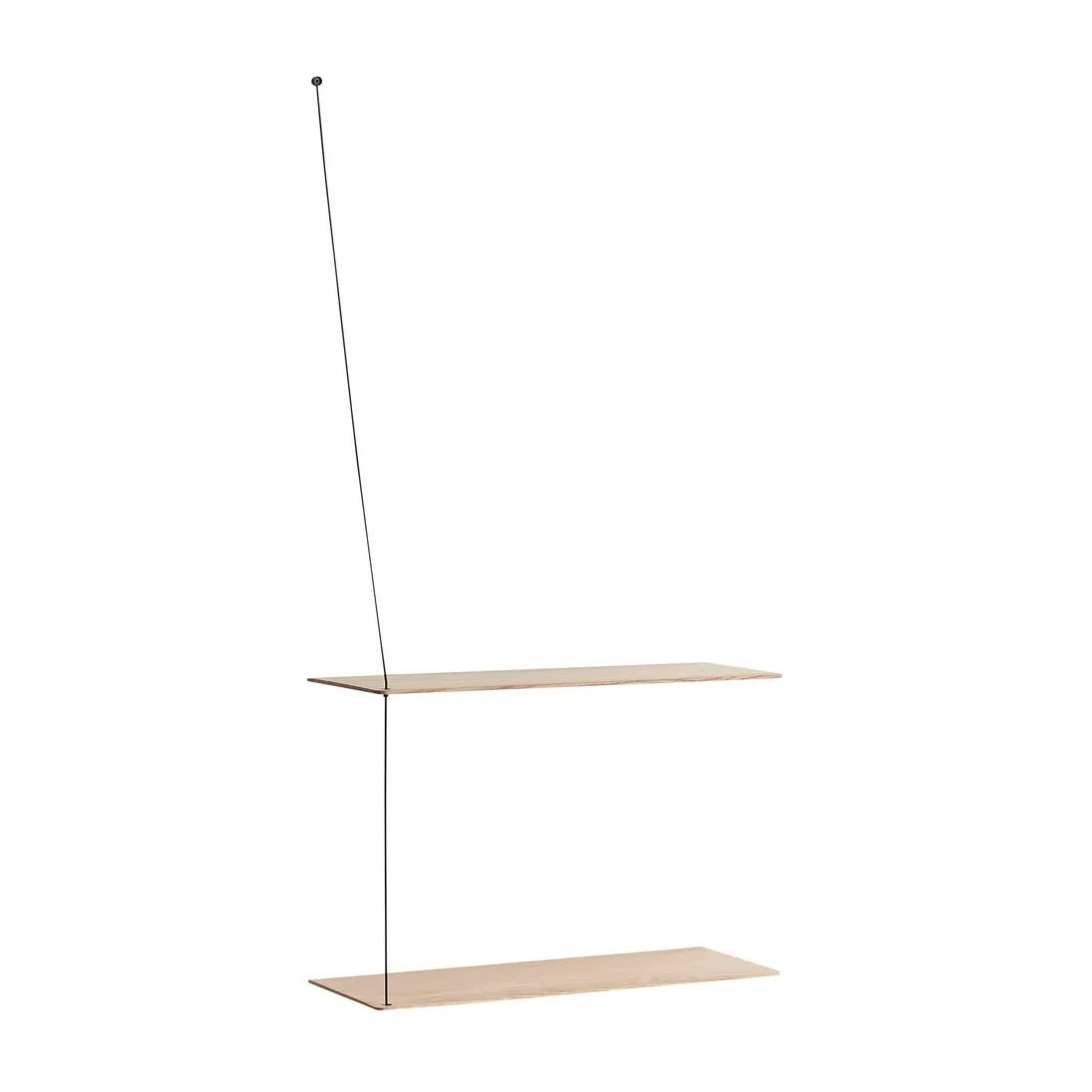 Stedge shelf 60 cm, White pigmented oak Woud