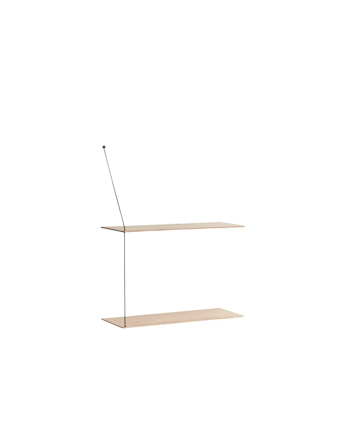 Stedge shelf 60 cm, White pigmented oak Woud