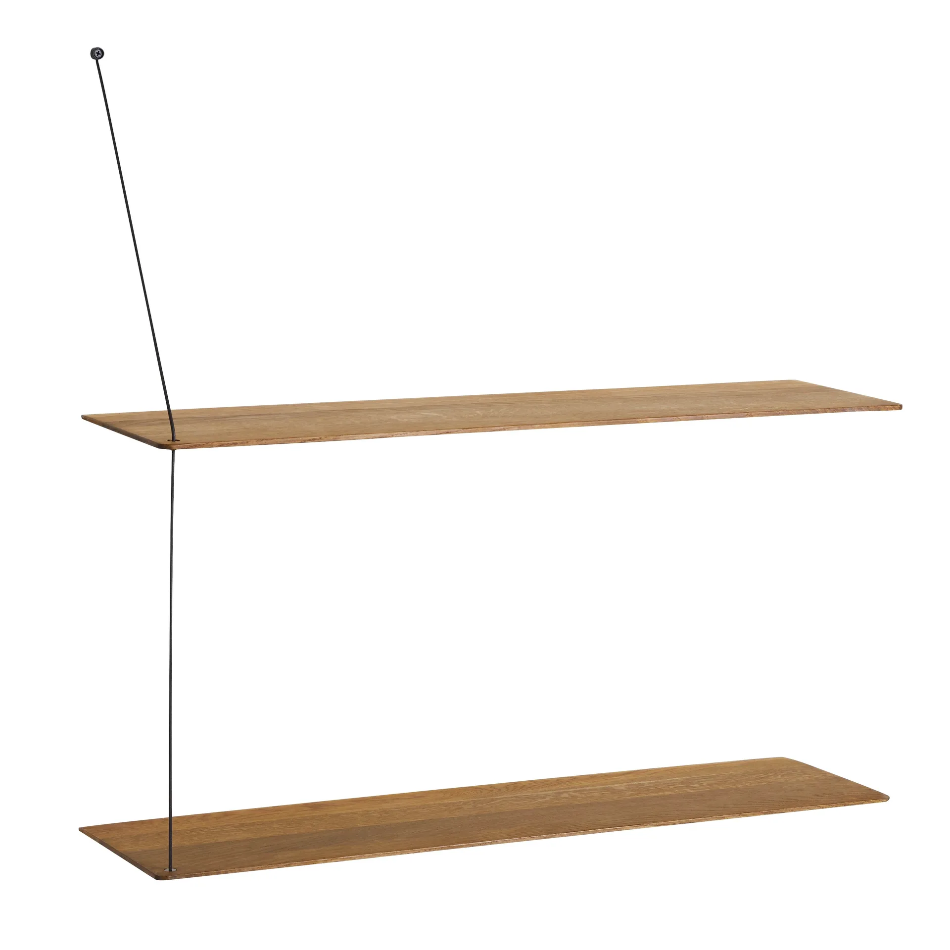 Stedge wall shelf 80 cm, Smoked oak Woud