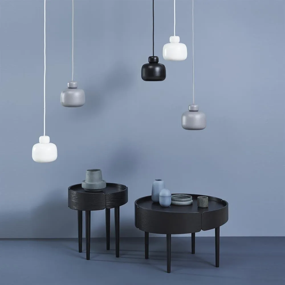 Stone ceiling lamp small, black Woud
