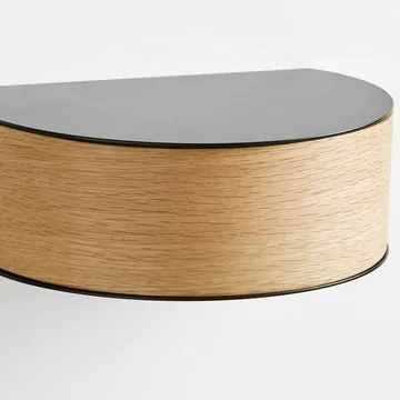 Wallie shelf - black. oak - Woud