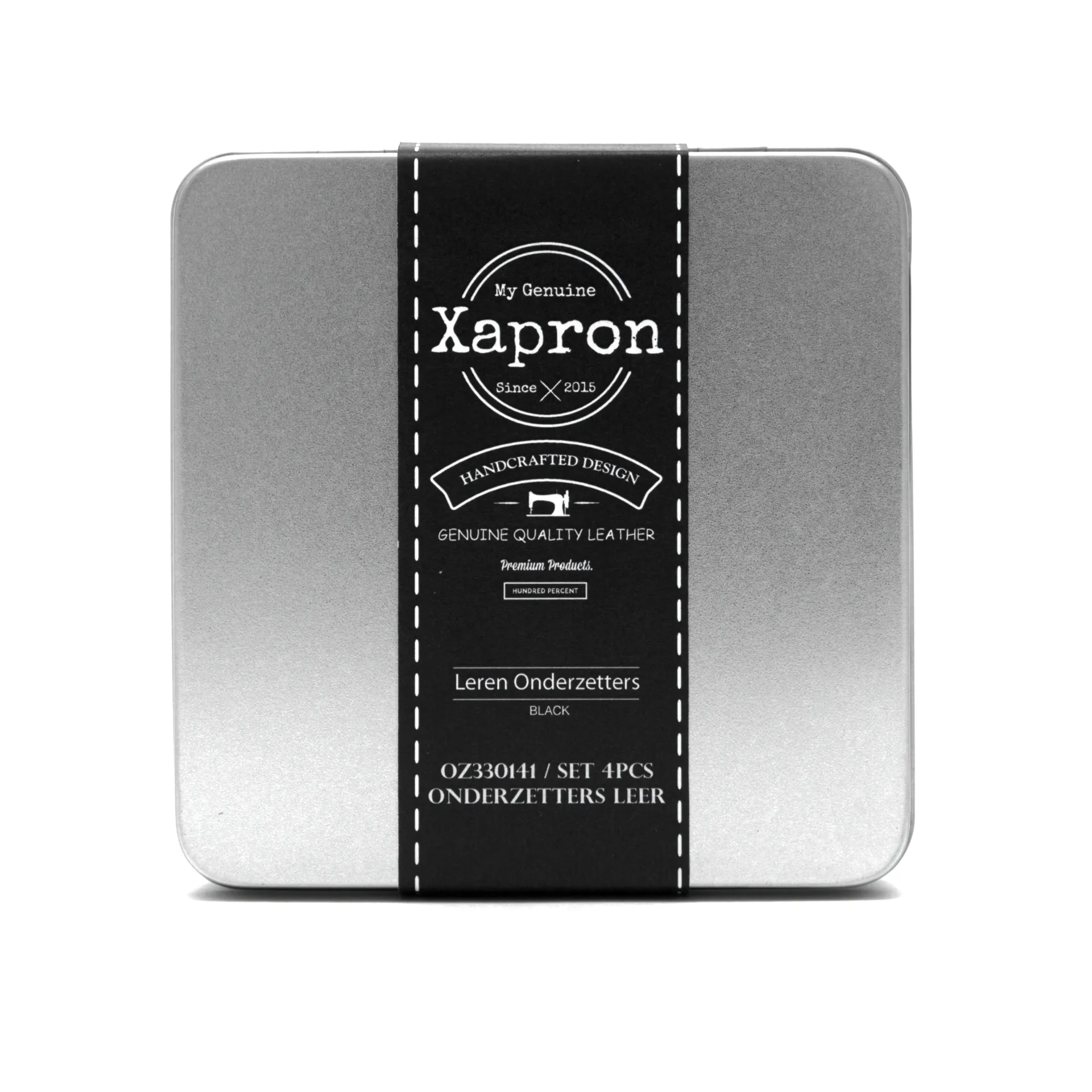 Cuba coaster 4-pack, Black Xapron