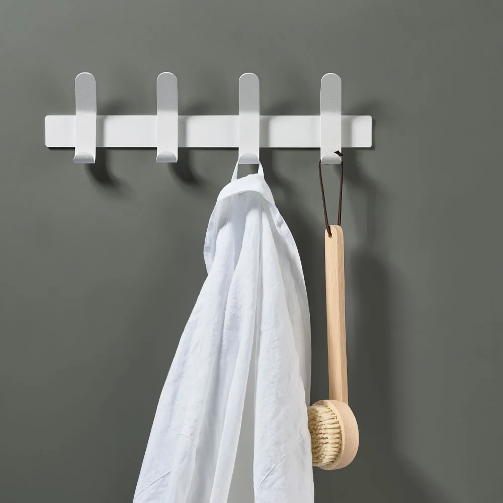 A-Rack, Soft grey, 4 hooks Zone Denmark